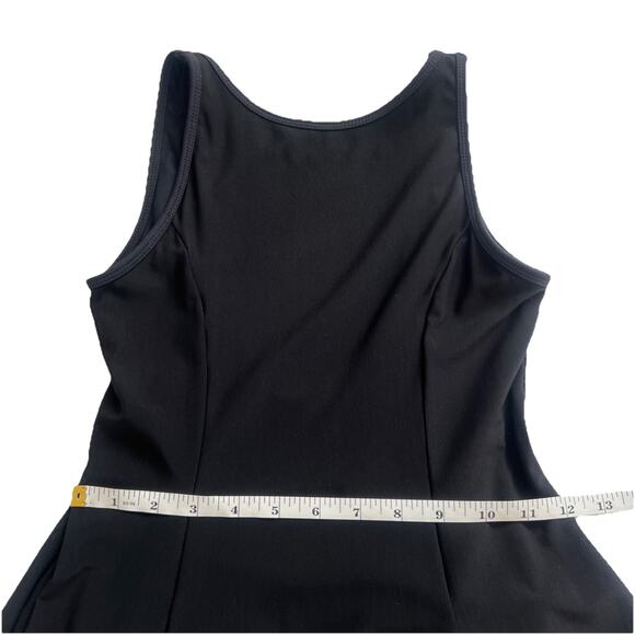 Move Dance Asymmetrical Dress Womens Small Black High Neck Slit Leotard Lyrical - Picture 6 of 9